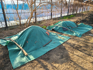 防水透湿堆肥シート TopTex®200 カット6m×6m
